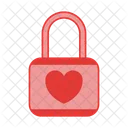 Padlock Valentine Love Icon