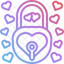 Padlock Heart Lock Icon