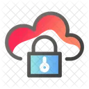 Padlock Cloud Security Icon