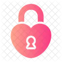 Padlock Heart Lock Romantic Icon