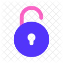 Padlock Circle Unlocked Privacy Security Icône