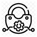 Padlock Secure Blockchain Icon