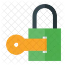 Padlock With Key Lock Key Icon