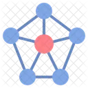 Rede Estrela Diagrama Ícone