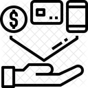 Pagamento Gateway Dinheiro Ícone