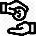 Dar Pagamento Doacao De Dinheiro Ícone