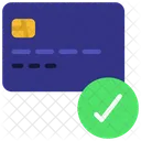 Pagamento Aprovado Cartao De Pagamento Cartao De Credito Ícone