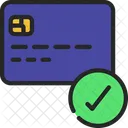 Pagamento Aprovado Cartao De Pagamento Cartao De Credito Ícone