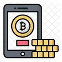 Pagamento Bitcoin Bitcoin Criptomoeda Ícone