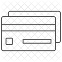 Icone De Cartao De Pagamento Fino Ícone