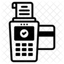 Pagamento Com Cartao Pos Terminal Pos Ícone