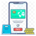 Pagamento On Line Pagamento Com Cartao Ebanking Ícone