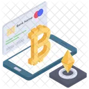 Pagamento Digital Banco On Line Pagamento Bitcoin Icon