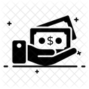 Pagamento Em Dinheiro Pagamento Em Dinheiro Notas Ícone