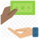 Pagamento Em Dinheiro Dar Dinheiro Dar Ícone