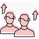 Crescimento Da Equipe Ícone