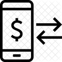 Pagamento Celular Dinheiro Ícone