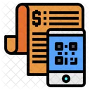 Celular Codigo QR Conta Ícone