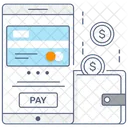 Pagamento Movel Aplicativo Financeiro Ebanking Ícone