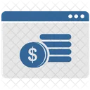 Pagamento Online Dolar Icon