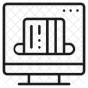 Compras On Line Passagem De Cartao Pagamento De Compras Ícone