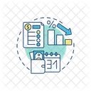 Menor Pagamento Mensal Plano De Gestao Da Divida Condicoes De Pagamento Ícone