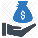 Pagar Dolar Mao Ícone