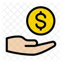 Pagar Dolar Aluguel Ícone