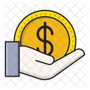 Pagar Dolar Cuidado Icon