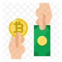 Pagar bitcoins  Icono