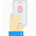 Pagar Con Bitcoin Bitcoin Pagar Icono