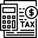Pagar Impuestos Credito Fiscal Calculadora Icono