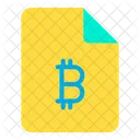 Bitcoin Document Bitcoin Paper Bitcoin Information Icon