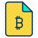 Bitcoin Document Bitcoin Paper Bitcoin Information Icon