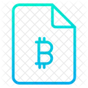 Bitcoin Document Bitcoin Paper Bitcoin Information Icon