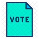Vote Vote Paper Election Page Icon