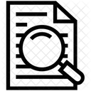 Donnees Fichier Loupe Icône