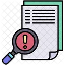Page Derreur Document Probleme Icône