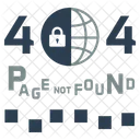 Page Not Found Set 404 Website Icon