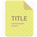 Title List Text Icon