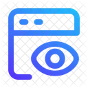 Page View Website Traffic Analytics View Icon
