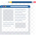 Page Web Document Icône
