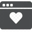 Amour Symbole Damour Coeur Abattage Icône