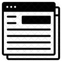 Page web  Icône