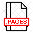 Pages Extension Fichier Icône