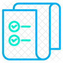 Documento Lista De Verificacao Pagina Ícone