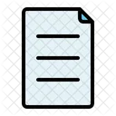 Pagina Documento Papel Ícone