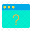 Pagina Da Web Pagina De Suporte Perguntas Frequentes Icon