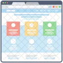 Layout Web Interface Web Web Design Ícone
