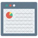 Pagina Da Web Relatorio On Line Ícone